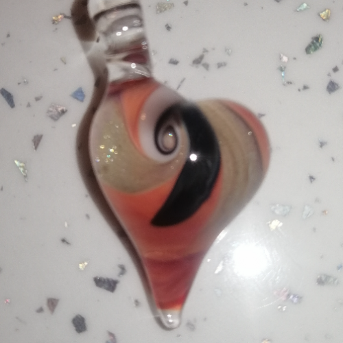 Swirl Heart with Sparkle