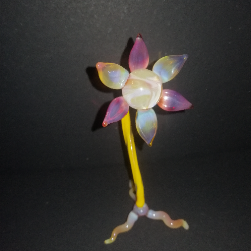 Yellow and Red Free Standing Flower