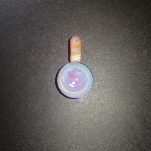Purple and Blue Galactic Pendant