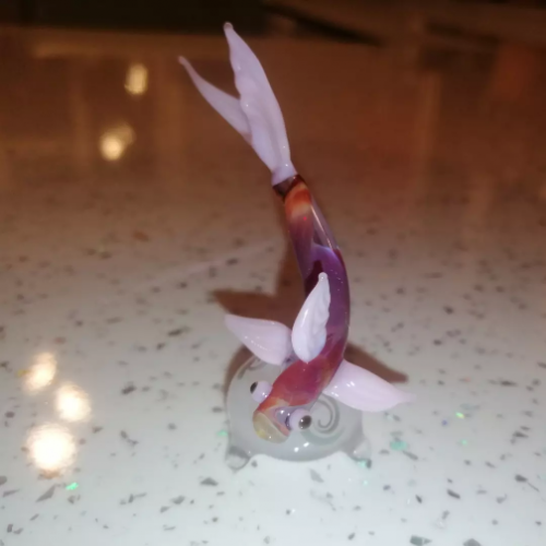 Pink Fish with twisted body